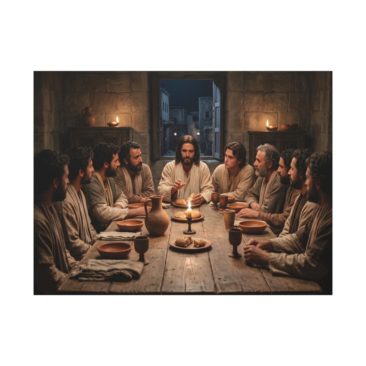 Cool Last Supper Canvas Wall Art Print Large Religious Biblical Faith Home Decor Christian Wall Art Ready to Hang for Living Room
