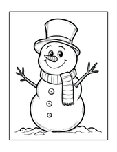 Load image into Gallery viewer, Cozy Christmas Coloring Book for Kids &amp; Adults, Cute Animal Winter Holiday Activity Pages, Bold Easy Printed Paper Physical Christmas Gift
