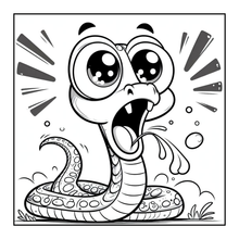 Load image into Gallery viewer, Funny Cute Snake Coloring Book for Kids Teens Adults Cool Reptile Designs Single Sided Pages Fun Stress Relief Activity
