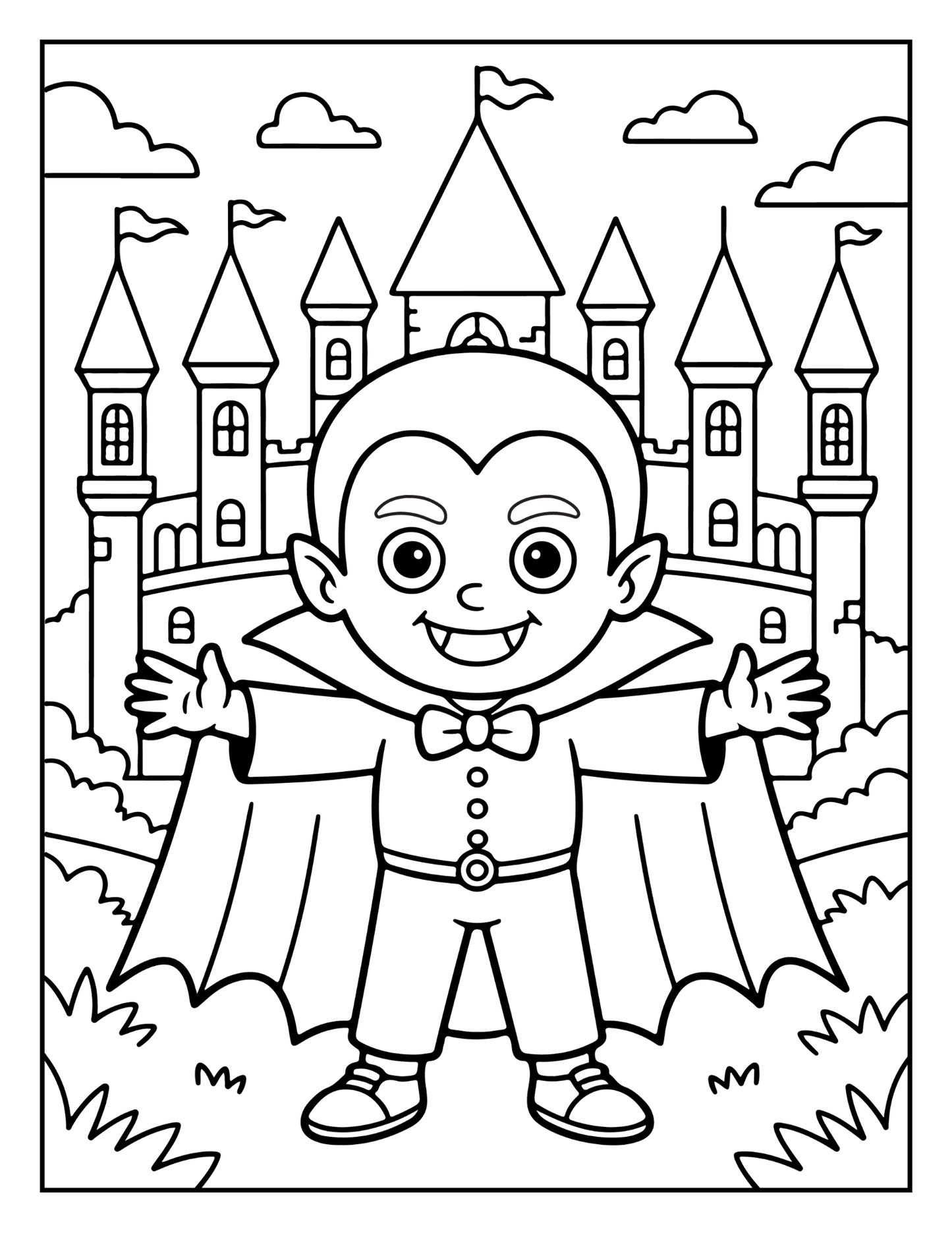 Cute Funny Spooky Halloween Coloring Book Adults Kids Boys Girls Young Teens Halloween Ghost Mummy Witch Scarecrows Coloring Activity Book