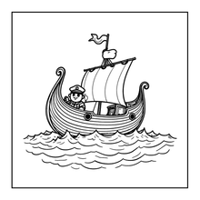 Load image into Gallery viewer, Cute Vikings Coloring Book for Kids Teens Adults Norse Warrior Mythology Single Sided Pages Fun Stress Relief Activity
