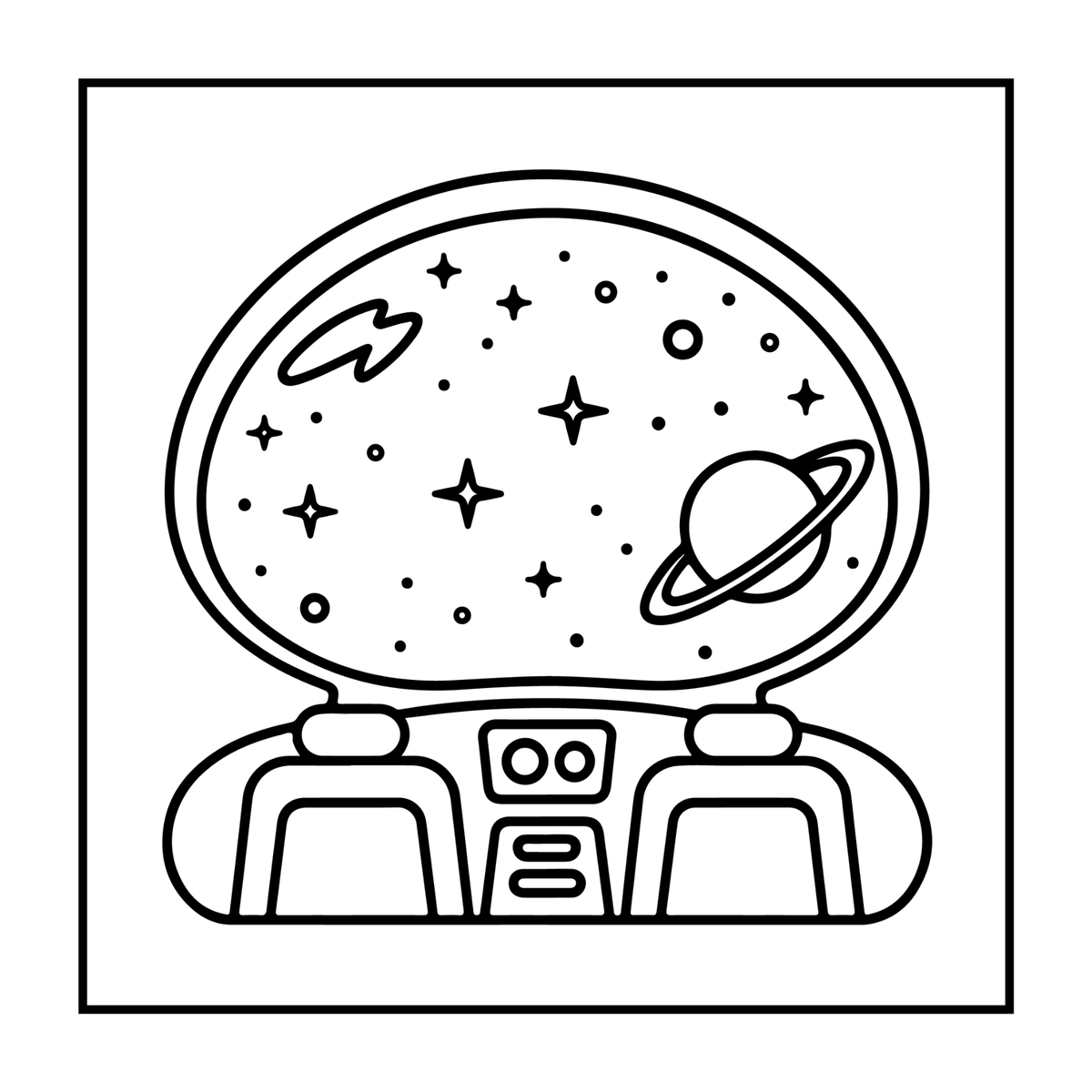 Cozy Outer Space Galaxy Planet UFO Extraterrestrial Coloring Book Gift for Kids Boys Girls: Astronaut Planet Space Coloring Activity Book