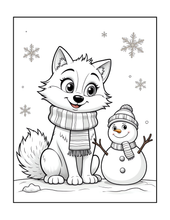 Load image into Gallery viewer, Cute Wolf Coloring Book for Kids and Adults, Bold and Easy Printed Coloring Book, 25 Single-Sided Wolf Designs, Animal Gift for All Ages
