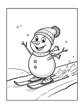 Load image into Gallery viewer, Cozy Christmas Coloring Book for Kids &amp; Adults, Cute Animal Winter Holiday Activity Pages, Bold Easy Printed Paper Physical Christmas Gift
