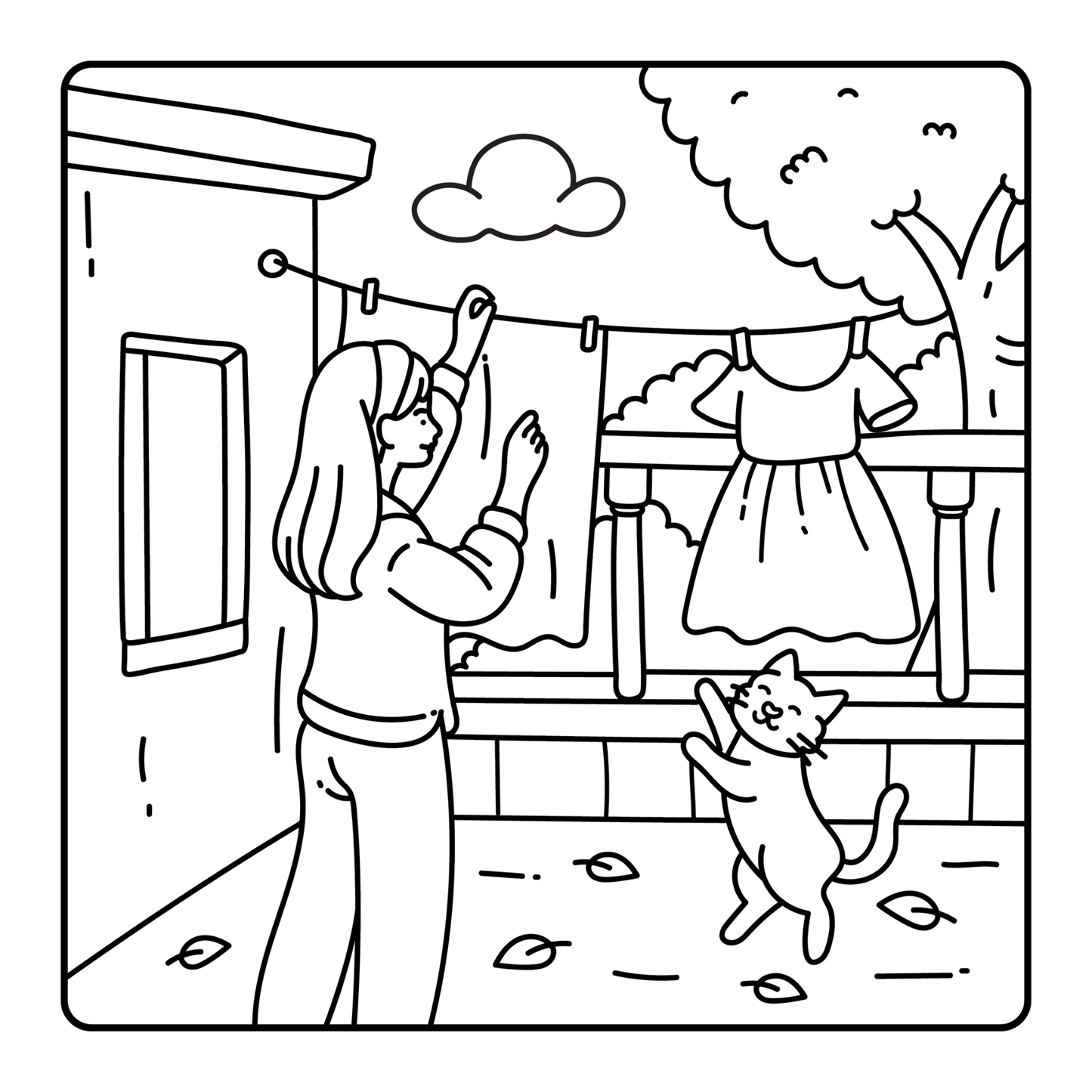 Cute Cat Mom Coloring Book for Adults Men Women Kids Boys Girls Young Teens Cozy Kitten Kitty Mom Coloring Activity Book for Cat Lovers