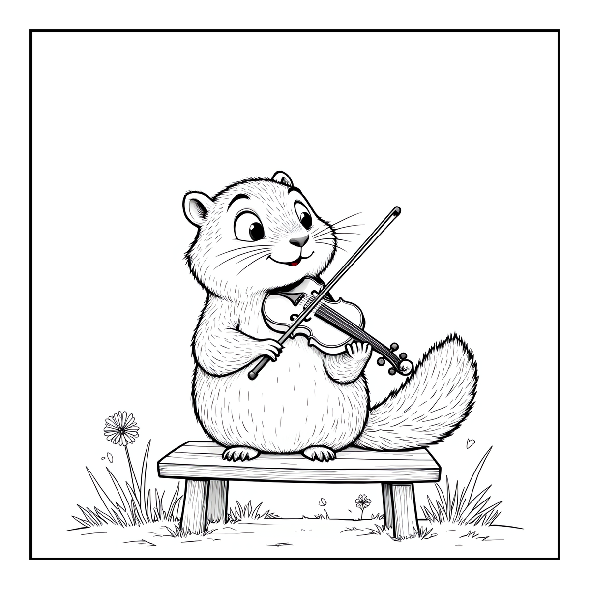 Cute Cozy Funny Capybara Animal Coloring Book Gift for Adults Kids Boys Girls Teens: Single Sided Bold and Easy Cool Capybara Coloring Book