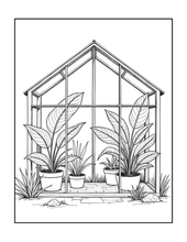 Load image into Gallery viewer, Botanical Coloring Book for Adults and Kids, Printed Physical Book, 25 Bold Easy Plant Designs, Single Sided Nature Art Therapy Gift
