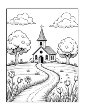 Load image into Gallery viewer, Christian Coloring Book for Adults Kids Boys Girls Teens, Bold and Easy Bible Story Designs, Single Sided Jesus Faith Devotional Gift
