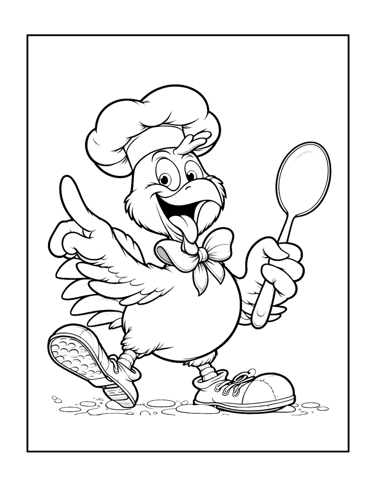 Cute Funny Chicken Coloring Book Gift for Adults Kids Boys Girls Teens Bold and Easy Chicken Bird Coloring Sheets for Children Relaxation