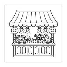 Load image into Gallery viewer, Cute Christmas Gingerbread House Coloring Book Whimsical Candy Holiday Pages for Kids Teens Adults Festive Relaxation Gift
