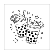 Load image into Gallery viewer, 50 Pages Cozy Snack Foodie Food Lover Coloring Book for Adults Kids Men Women Boys Girls Teens Youth: Simple Bold Easy Snack Coloring Book
