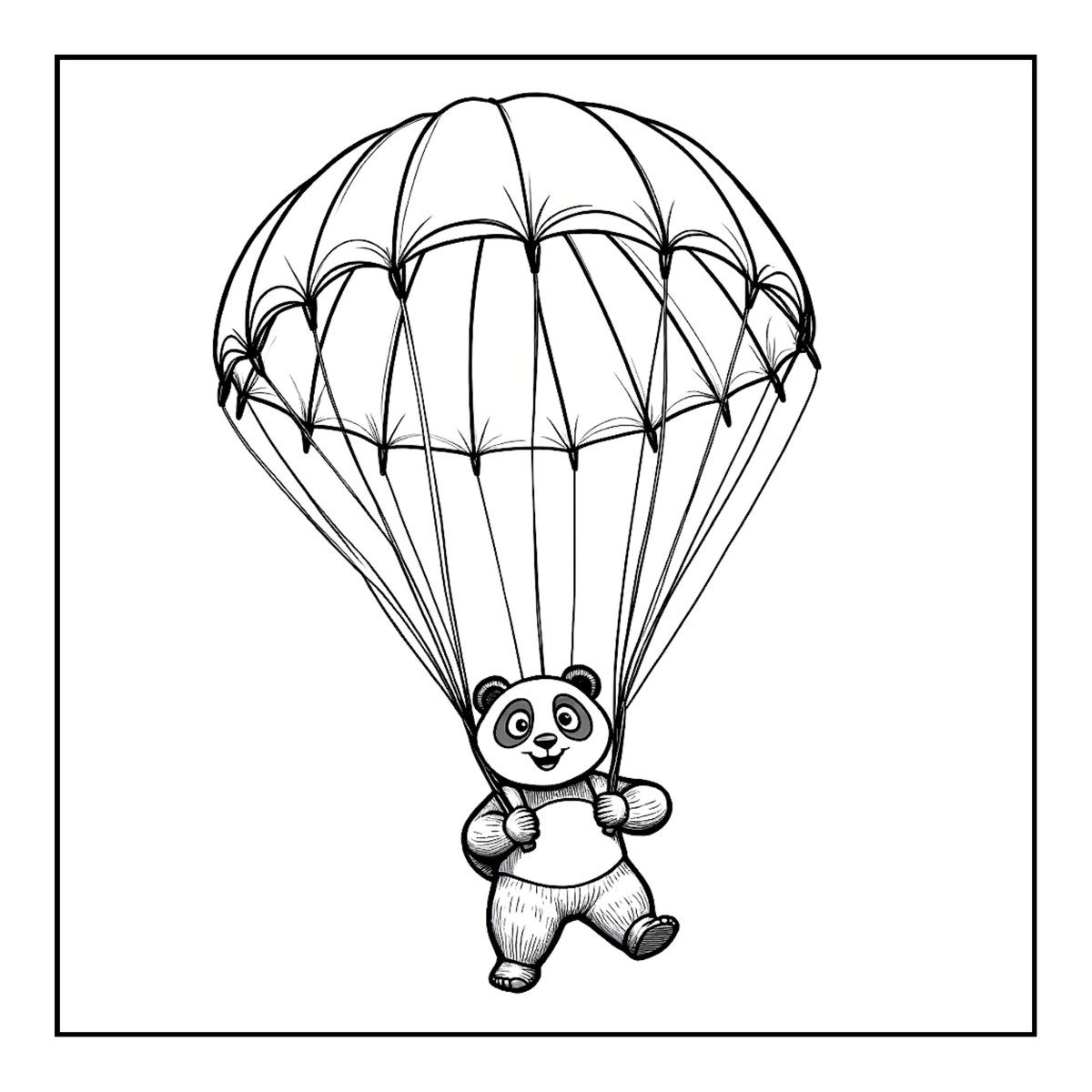 Cute Cozy Panda Bear Animal Coloring Book Gift for Adults Kids Boys Girls Teens: Single Sided Bold and Easy Cool Panda Bear Coloring Book