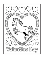 Load image into Gallery viewer, Cute Lama Valentine’s Day Coloring Book Bold Easy Pages for Kids Teens Adults Stress Relief Relaxation Gift
