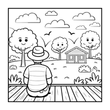 Load image into Gallery viewer, 50 Pages Cute Farm Animals Coloring Book Gift for Kids Boys Girls Teens Children Youth: Country Farm Animals Cow Sheep Coloring Book
