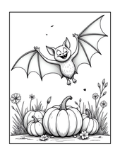 Load image into Gallery viewer, Halloween Coloring Book for Adults Kids, Printed Physical Book, 25 Bold Easy Spooky Designs, Single-Sided Pages, Perfect Halloween Gift
