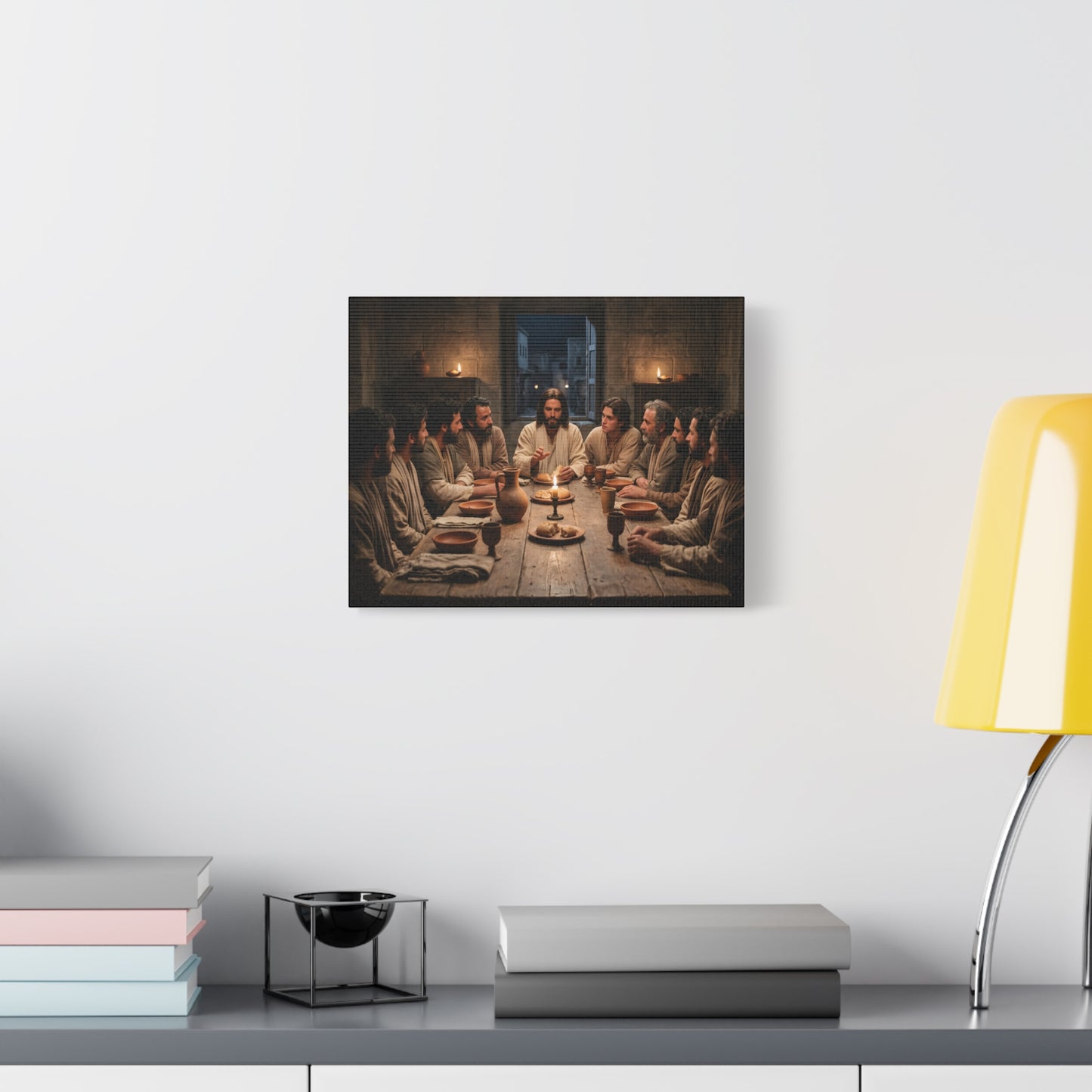 Cool Last Supper Canvas Wall Art Print Large Religious Biblical Faith Home Decor Christian Wall Art Ready to Hang for Living Room