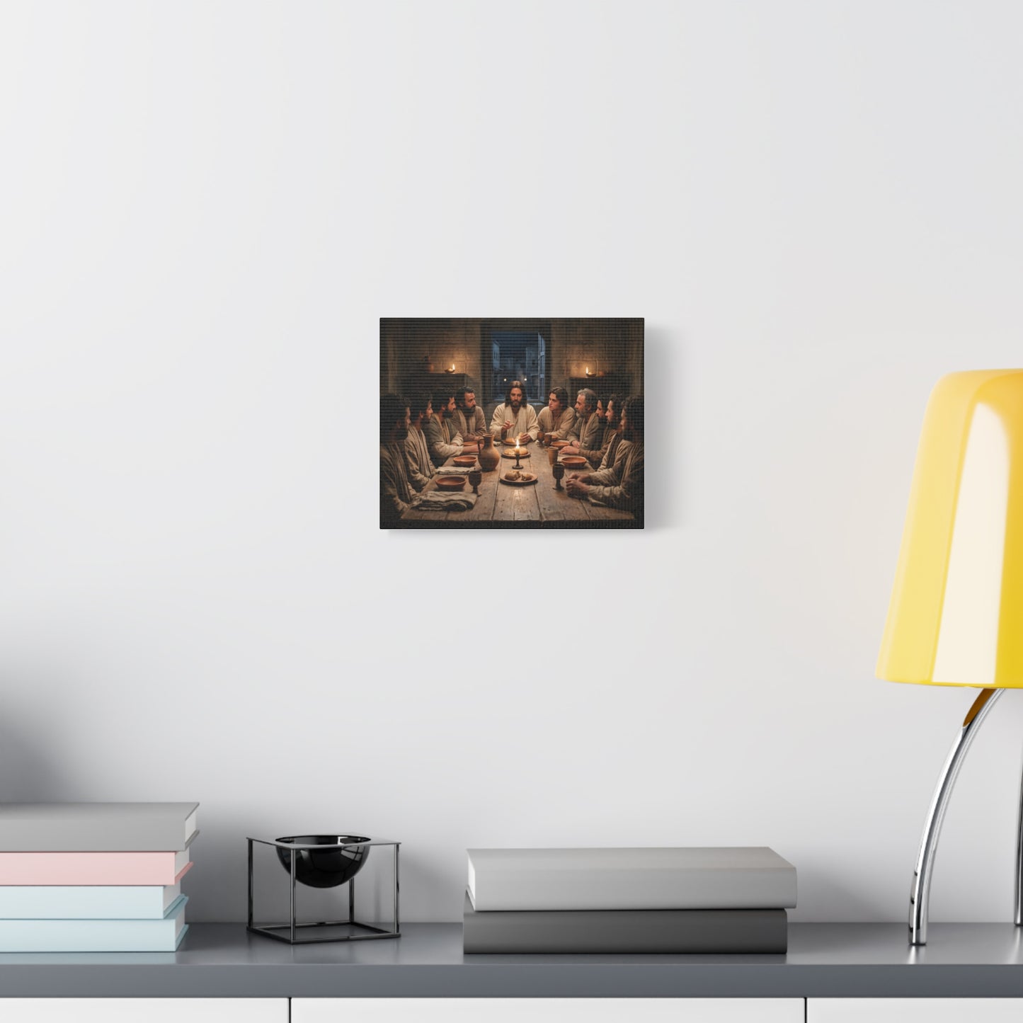 Cool Last Supper Canvas Wall Art Print Large Religious Biblical Faith Home Decor Christian Wall Art Ready to Hang for Living Room