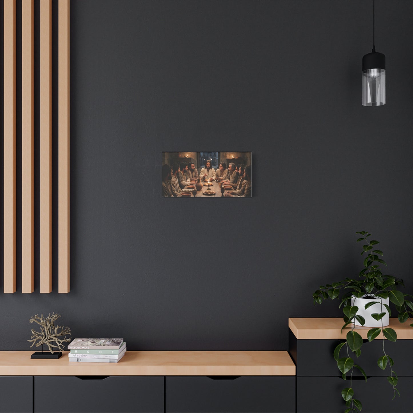 Cool Last Supper Canvas Wall Art Print Large Religious Biblical Faith Home Decor Christian Wall Art Ready to Hang for Living Room