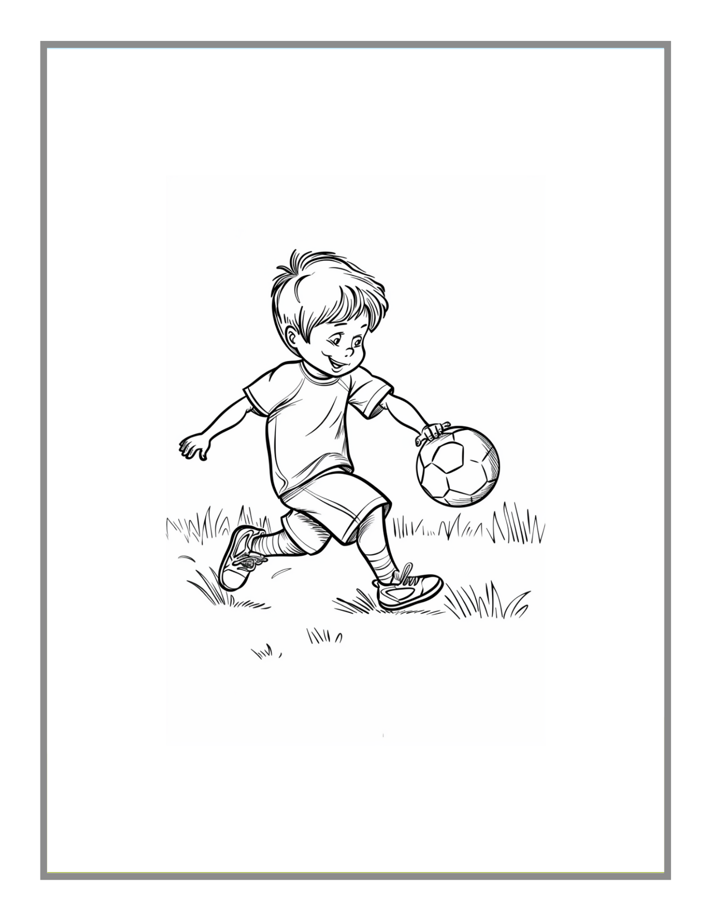 50 Pages Soccer Football Player Coloring Book Holiday Birthday Gift for Adults Kids Men Boys Teens Youth Soccer Fan Coloring Activity Sheets