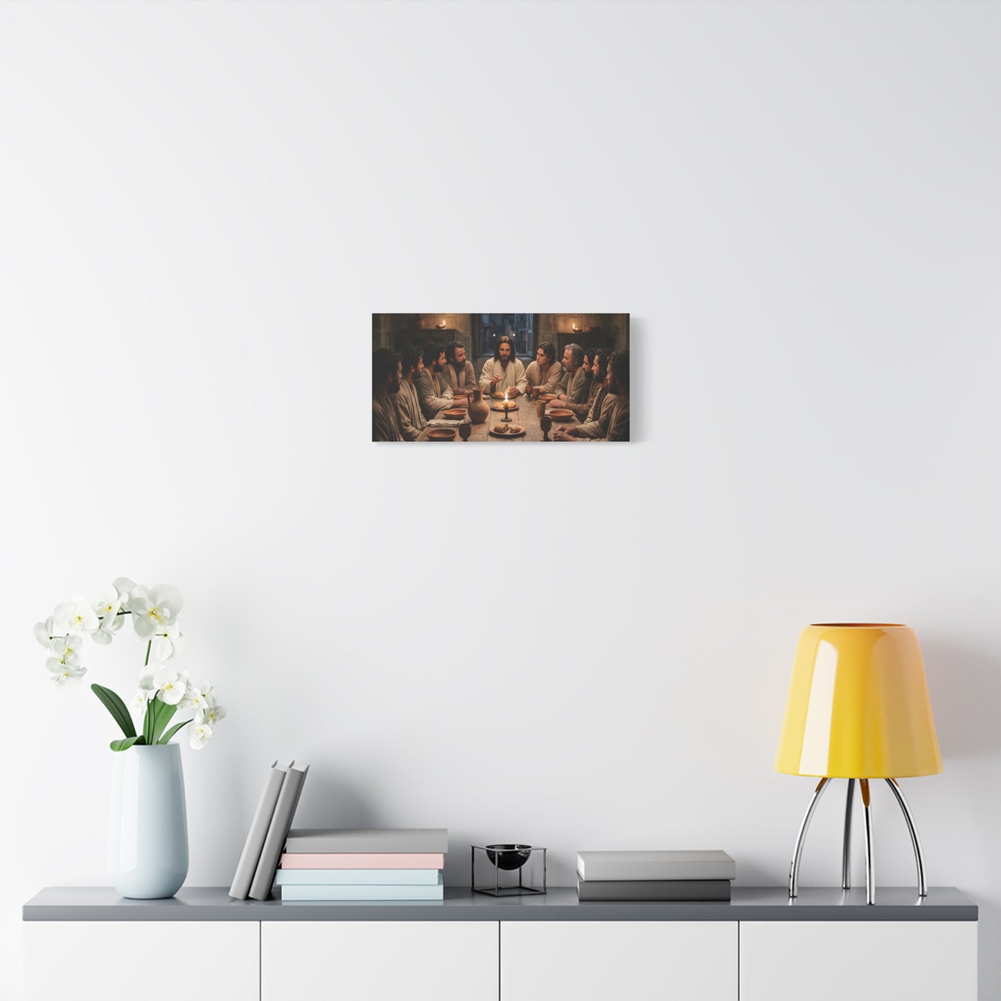 Cool Last Supper Canvas Wall Art Print Large Religious Biblical Faith Home Decor Christian Wall Art Ready to Hang for Living Room