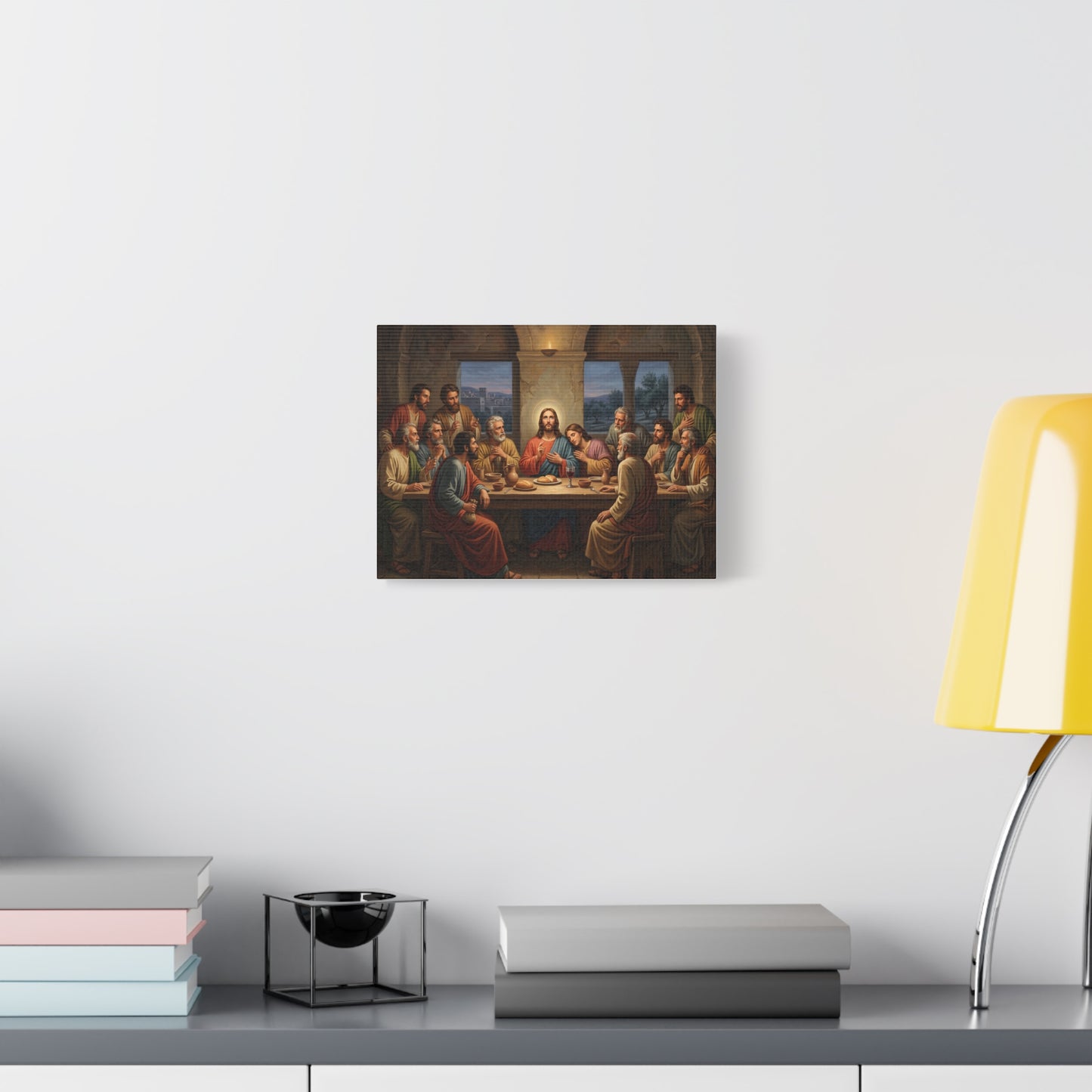 Cool Last Supper Canvas Wall Art Print Large Religious Biblical Faith Home Decor Christian Wall Art Ready to Hang for Living Room