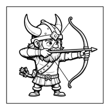 Load image into Gallery viewer, Cute Vikings Coloring Book for Kids Teens Adults Norse Warrior Mythology Single Sided Pages Fun Stress Relief Activity
