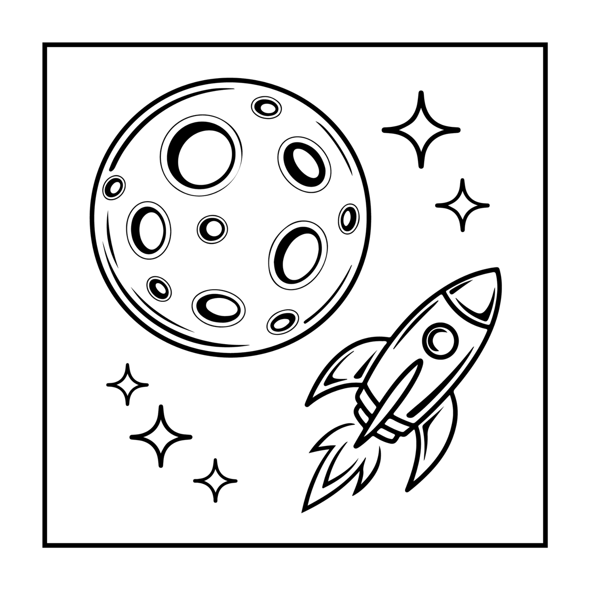 Cozy Outer Space Galaxy Planet UFO Extraterrestrial Coloring Book Gift for Kids Boys Girls: Astronaut Planet Space Coloring Activity Book