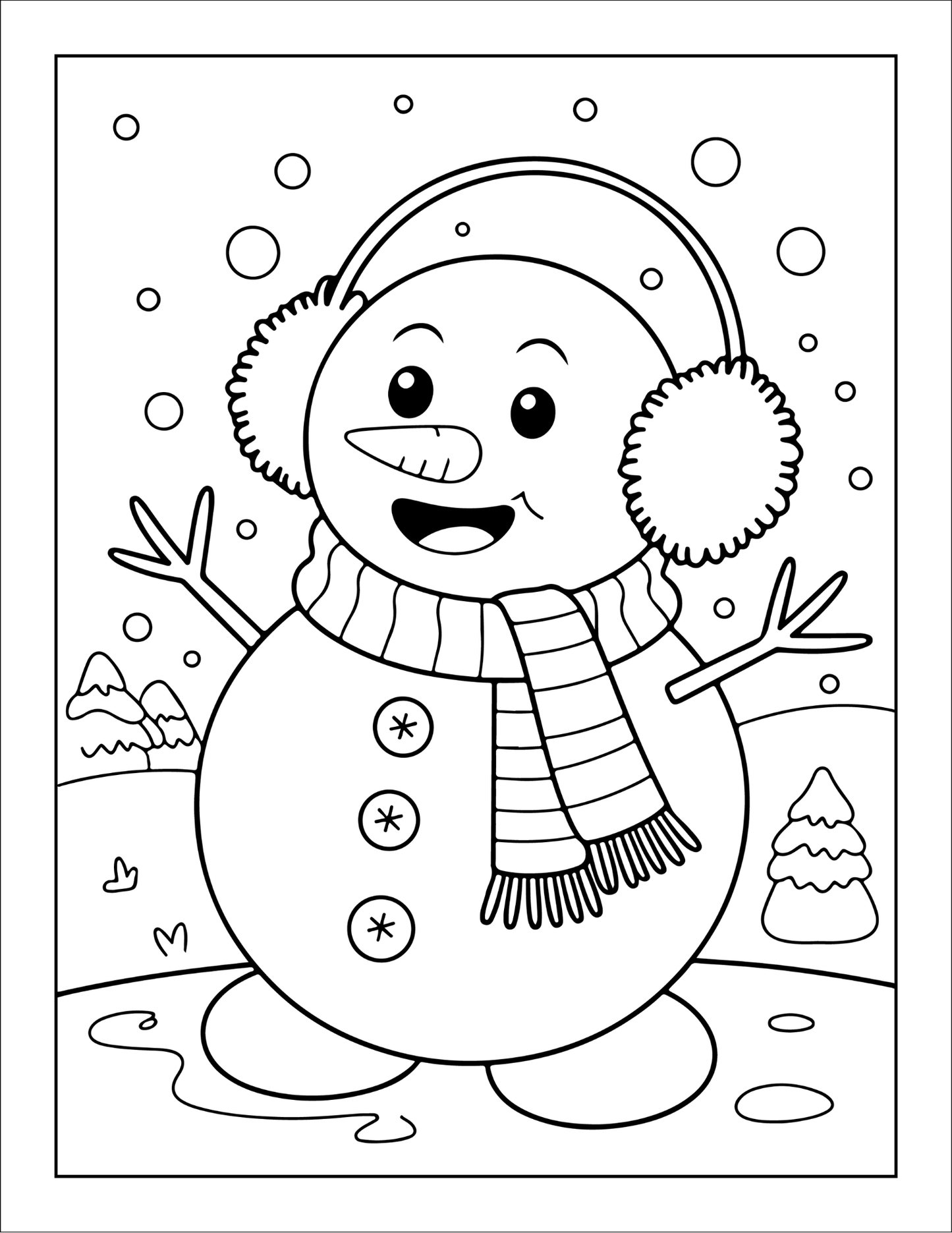 Kawaii Cozy Christmas Coloring Book for Adults Kids Boys Girls Teens Cute Festive Winter Season Holiday Coloring Pages for Children
