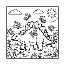 Load image into Gallery viewer, Cute Dinosaur Coloring Book Gift for Adults Kids Men Women Boys Girls Teens: Single Sided Dino Coloring Activity Sheets Book for Children
