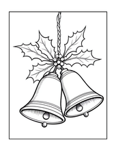 Load image into Gallery viewer, Cozy Christmas Coloring Book for Kids Adults: 25 Bold Easy Single Sided Holiday Coloring Pages with Cute Kitten Santa Snowman Designs
