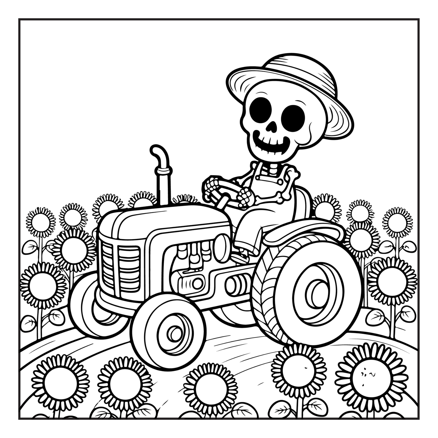 Cute Spooky Farm Halloween Coloring Book for Adults Kids Boys Girls Young Teens Funny Halloween Farm Animals Ghosts Chickens Witches