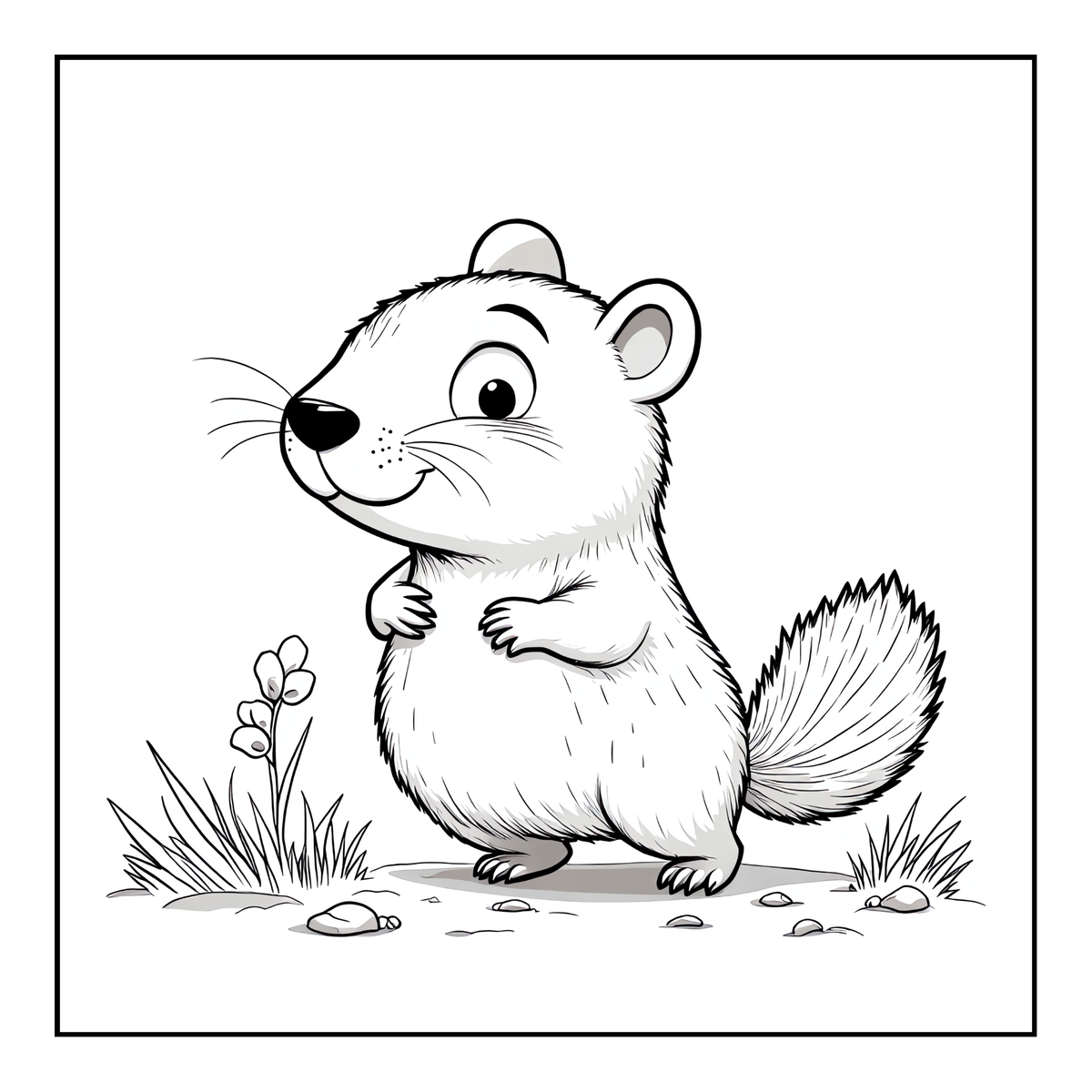 Cute Cozy Funny Capybara Animal Coloring Book Gift for Adults Kids Boys Girls Teens: Single Sided Bold and Easy Cool Capybara Coloring Book