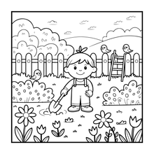 Load image into Gallery viewer, 50 Pages Cute Farm Animals Coloring Book Gift for Kids Boys Girls Teens Children Youth: Country Farm Animals Cow Sheep Coloring Book
