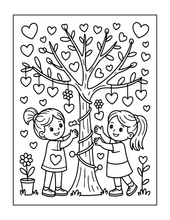 Load image into Gallery viewer, Cute Lama Valentine’s Day Coloring Book Bold Easy Pages for Kids Teens Adults Stress Relief Relaxation Gift
