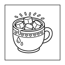 Load image into Gallery viewer, 50 Pages Cozy Snack Foodie Food Lover Coloring Book for Adults Kids Men Women Boys Girls Teens Youth: Simple Bold Easy Snack Coloring Book

