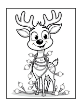 Load image into Gallery viewer, Christmas Coloring Book for Kids Adults Cute Snowman Holiday Activity Printed Softcover Book Bold Easy Winter Holiday Gift Single Sided Page
