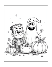 Load image into Gallery viewer, Halloween Coloring Book for Adults Kids, Printed Physical Book, 25 Bold Easy Spooky Designs, Single-Sided Pages, Perfect Halloween Gift
