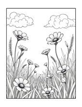 Load image into Gallery viewer, Botanical Coloring Book for Adults and Kids, Printed Physical Book, 25 Bold Easy Plant Designs, Single Sided Nature Art Therapy Gift
