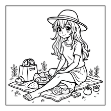 Load image into Gallery viewer, Kawaii Anime Girls Coloring Book for Kids Teens Adults – Cute Manga Characters Easy Japanese Scenes
