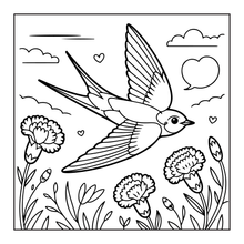 Load image into Gallery viewer, Cute Birds Flowers Coloring Book for Adults Kids Easy Nature Pages for Relaxation and Stress Relief
