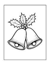 Load image into Gallery viewer, Cozy Christmas Coloring Book for Kids Adults: 25 Bold Easy Single Sided Holiday Coloring Pages with Cute Kitten Santa Snowman Designs
