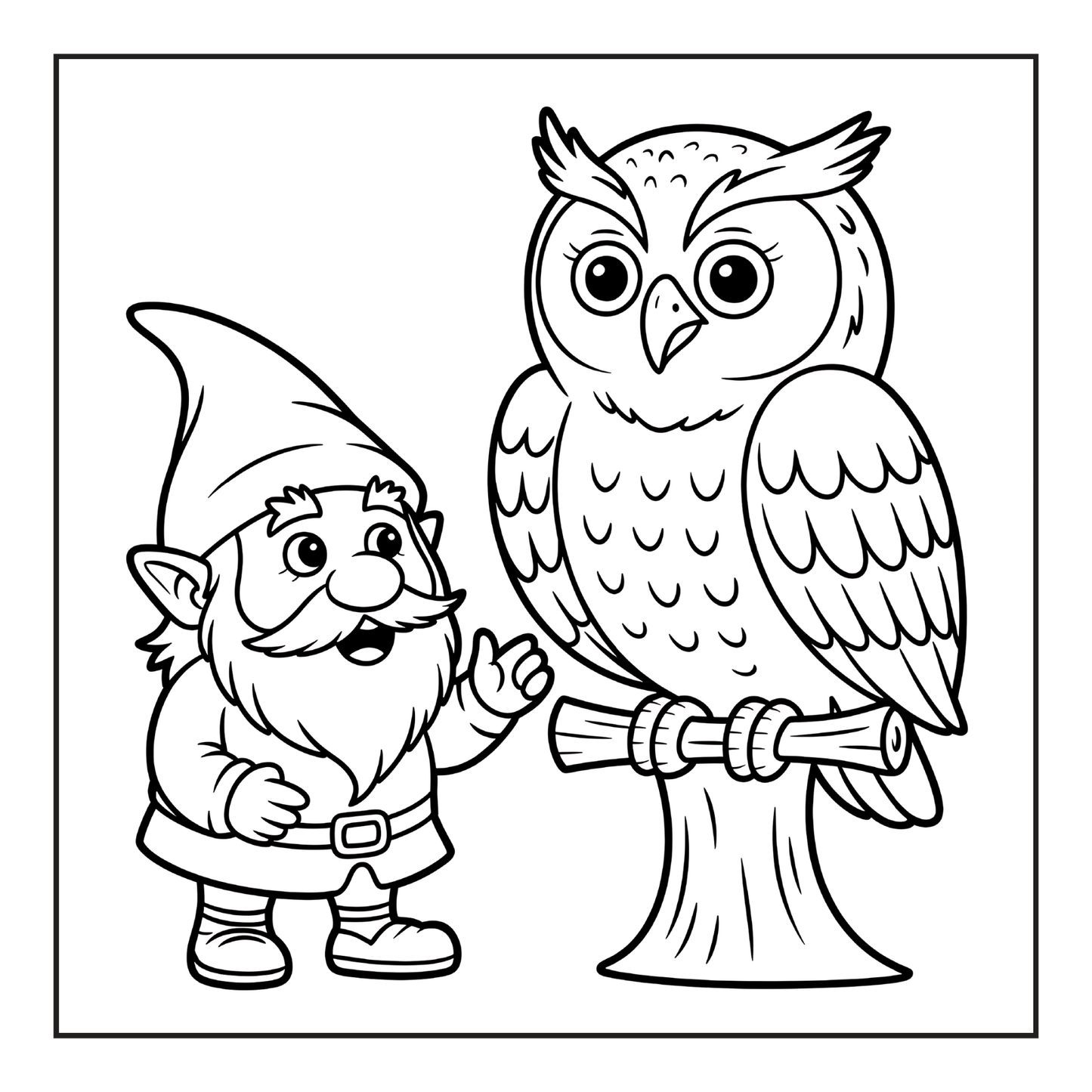 Bold Easy Simple Whimsical Gnome Coloring Sheets Cozy and Comfy Garden Gnomes Coloring Book Gift for Adults Men Women Kids Boys Girls Teens