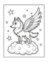 Load image into Gallery viewer, Cute Wolf Coloring Book for Kids and Adults, Bold and Easy Printed Coloring Book, 25 Single-Sided Wolf Designs, Animal Gift for All Ages
