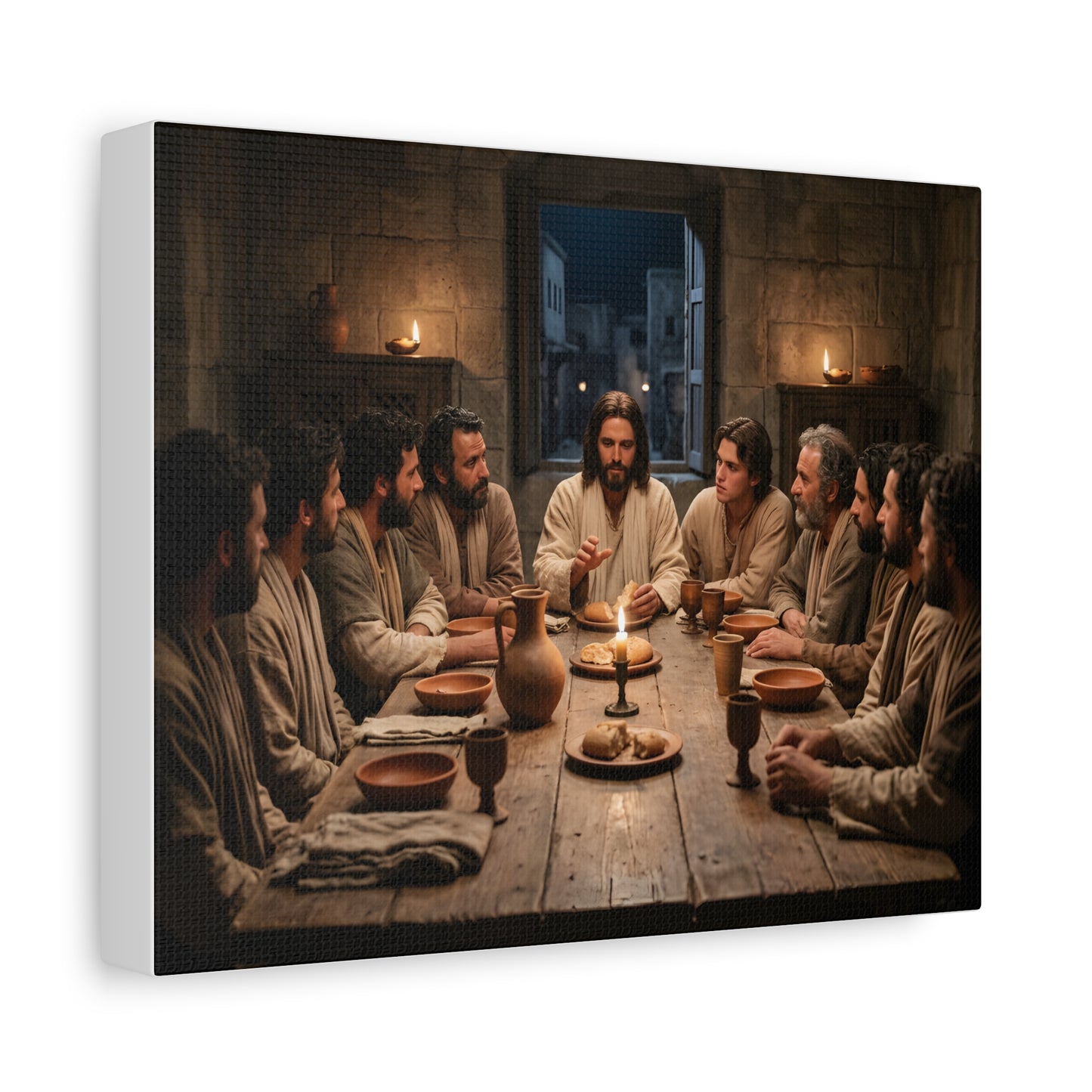 Cool Last Supper Canvas Wall Art Print Large Religious Biblical Faith Home Decor Christian Wall Art Ready to Hang for Living Room