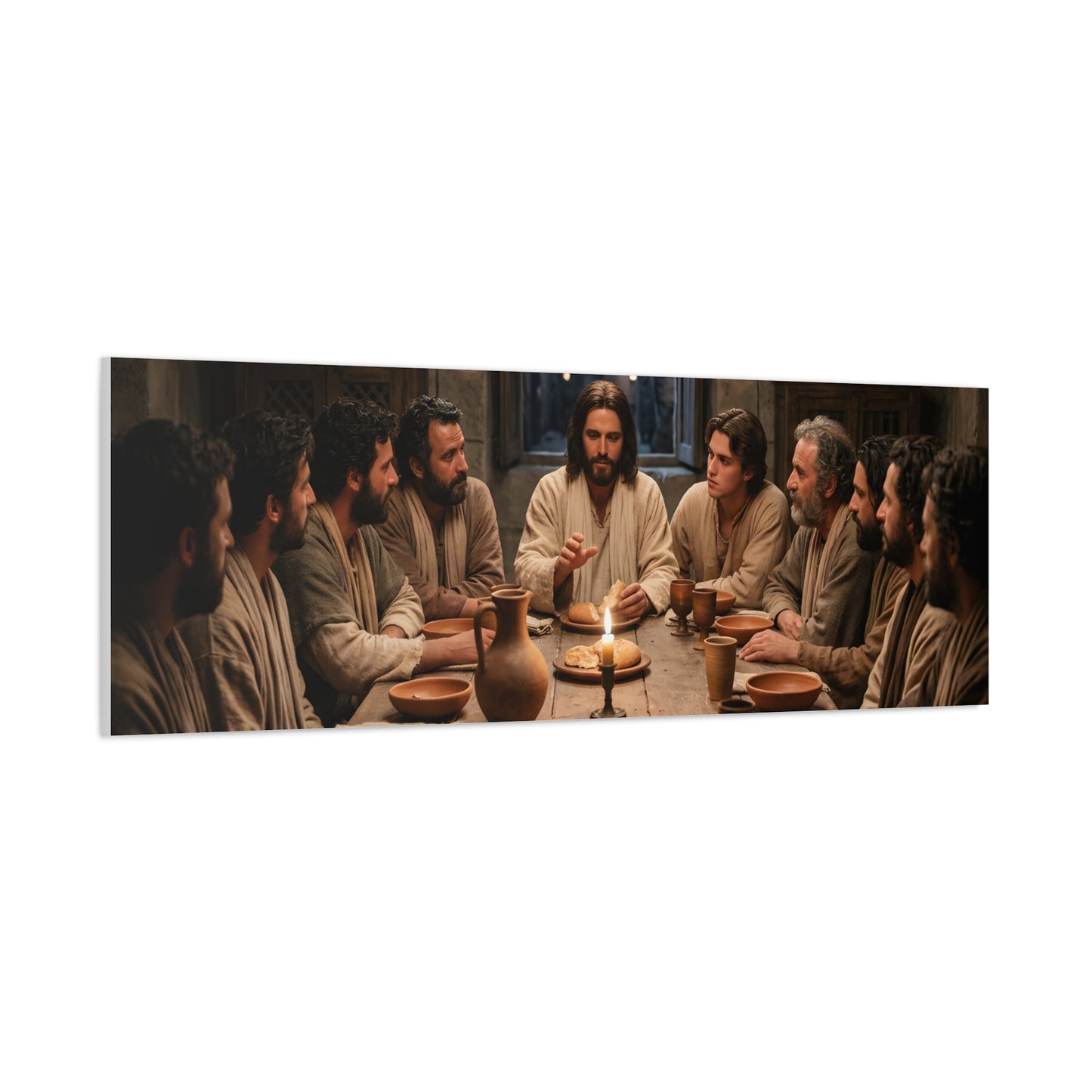 Cool Last Supper Canvas Wall Art Print Large Religious Biblical Faith Home Decor Christian Wall Art Ready to Hang for Living Room