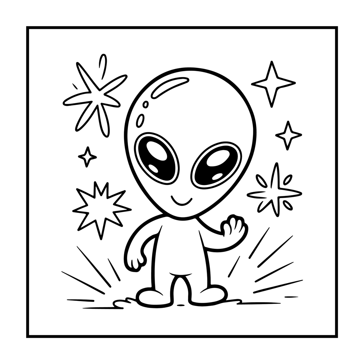 Cozy Outer Space Galaxy Planet UFO Extraterrestrial Coloring Book Gift for Kids Boys Girls: Astronaut Planet Space Coloring Activity Book