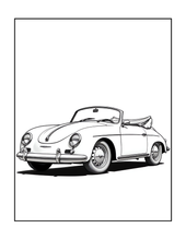 Load image into Gallery viewer, Printed Car Coloring Book for Kids Adults 25 Easy Vehicle Designs Physical Auto Activity Book Single Sided Pages Race Cars Off Road
