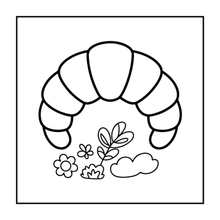 Load image into Gallery viewer, 50 Pages Cozy Snack Foodie Food Lover Coloring Book for Adults Kids Men Women Boys Girls Teens Youth: Simple Bold Easy Snack Coloring Book
