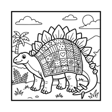 Load image into Gallery viewer, Cute Dinosaur Coloring Book Gift for Adults Kids Men Women Boys Girls Teens: Single Sided Dino Coloring Activity Sheets Book for Children
