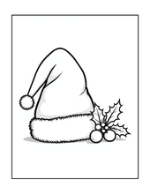 Load image into Gallery viewer, Christmas Coloring Book for Kids Adults Cute Snowman Holiday Activity Printed Softcover Book Bold Easy Winter Holiday Gift Single Sided Page
